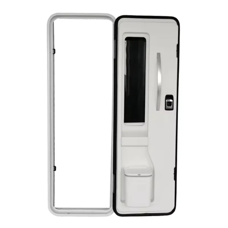 Aluminum Alloy Frame European Security RV Motorhome Caravan Camper Door with Double-point Lock for Factory Direct Sale view 2