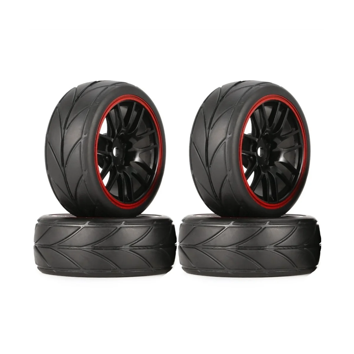 1/10 RC Racing Car Tires on Road Touring Drift Car Tyre Wheel for TT01 TT02 TA06 XV-01 PTG-2 WR8