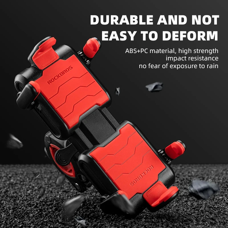 ROCKBROS Phone Holder Bike Mobile Phone Navigation Bracket Electric Motorcycle Carrying Quick-release Bracket Cycling Accessorie