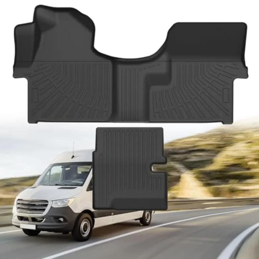 

Sprinter Floor Mats - Car Mats for Mercedes-Benz Sprinter 2007-2018, All Weather Floor Mat for Sprinter Accessories, Heavy Duty
