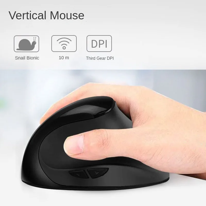 Original Silent Upright Left Hand Mouse girl Wireless Left Hand Version USB 2.4GHz Compact and Comfortable Hand Joints