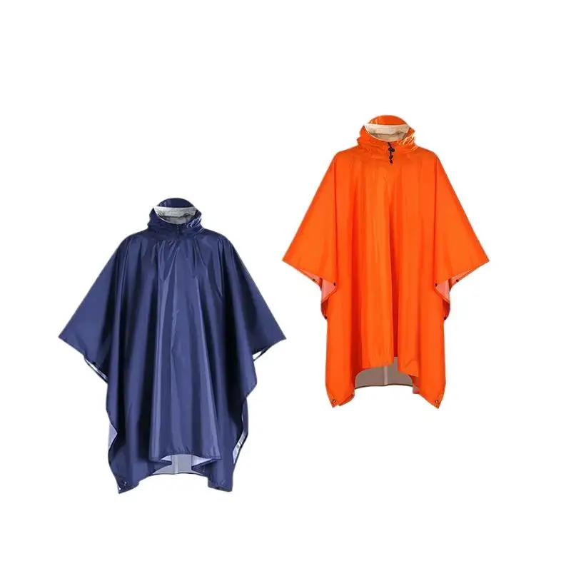 AliExpress NONE 【Happy】Rain Coat Travel Raincoat Waterproof Rain Poncho Hooded Sun Shelter For Outdoor Camping Hiking Fishing Cycling Climbing