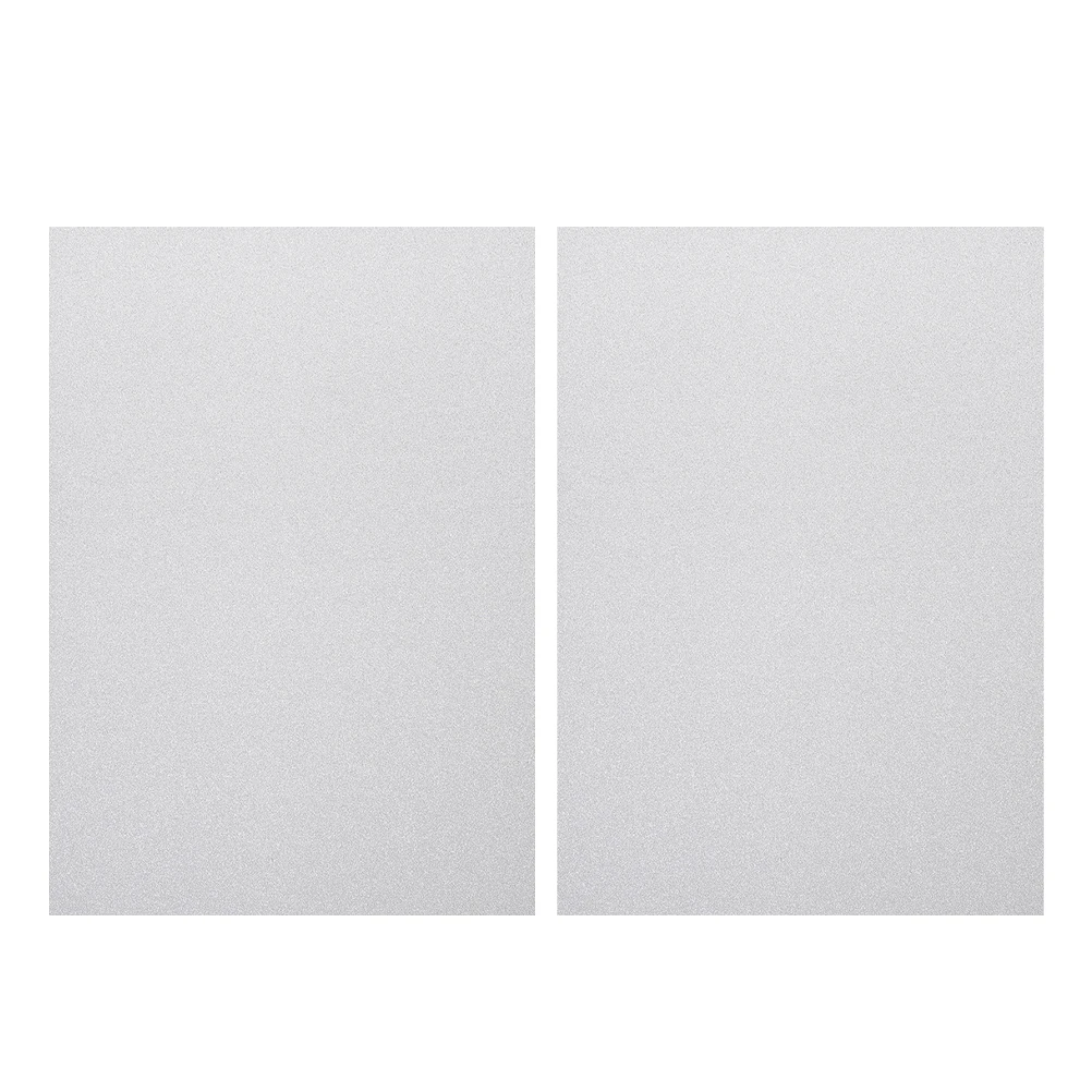

2 Pcs Glitter Cardstock Silver Craft Paper for DIY Projects Menus Scrapbook Invitations Decorations Durable No Flaking