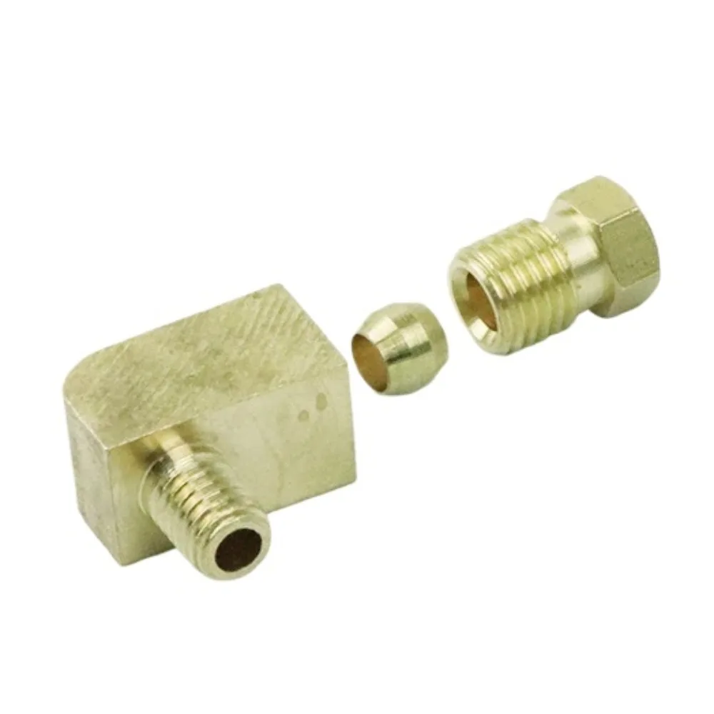 M4 M5 M6 M8 1/8" 1/4" BSP męski x 4 6 8 mm OD Mosiądz Kolanko 90 stopni Złączka kompresyjna Złączka rurowa System smarowania olejem