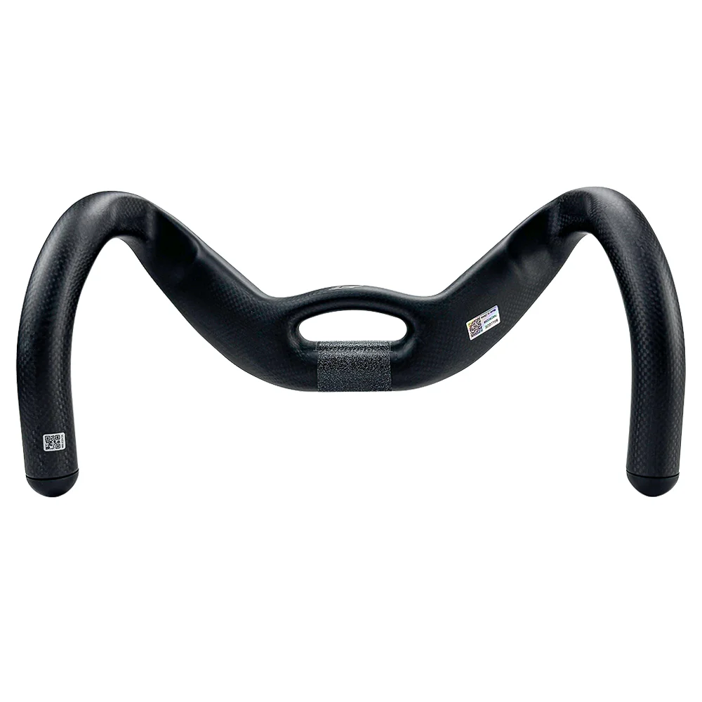 BALUGOE Carbonfaser-Fahrradlenker für Sprint- und Match-Fahrten, TT-Fahrradlenker, fest montiert, schwarz matt, 31,8 mm, Sport, UCI – Detail 10