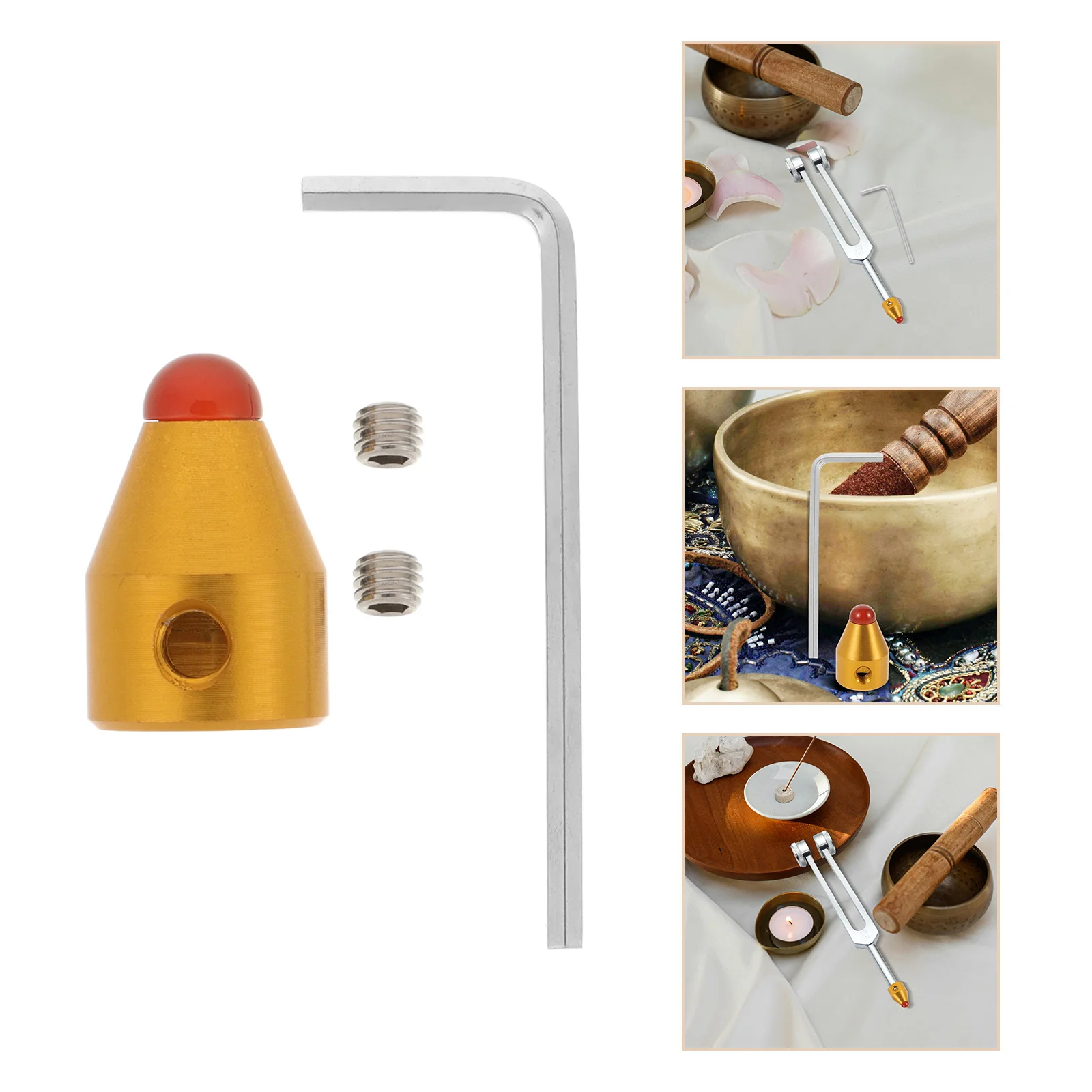 

1Set Tuning Fork Base Aluminium Alloy Durable Stable Practical Holder Feet Universal Musical Instrument Parts Accessory