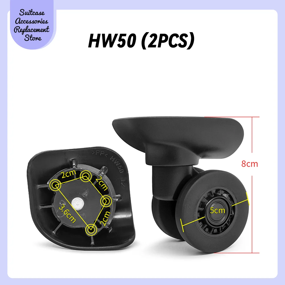 Suitable For HINOMOTO Universal Wheel Handle Replacement Suitcase Silent Shock Absorbing Wheel Accessories Wheels Casters Smooth