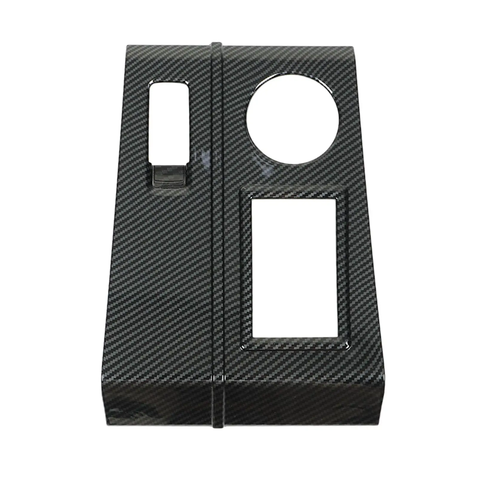 

Center Console Gear Panel Cover Carbon Fiber ABS Fadeproof Gear Box Panel Frame Cover Simple Installation for car