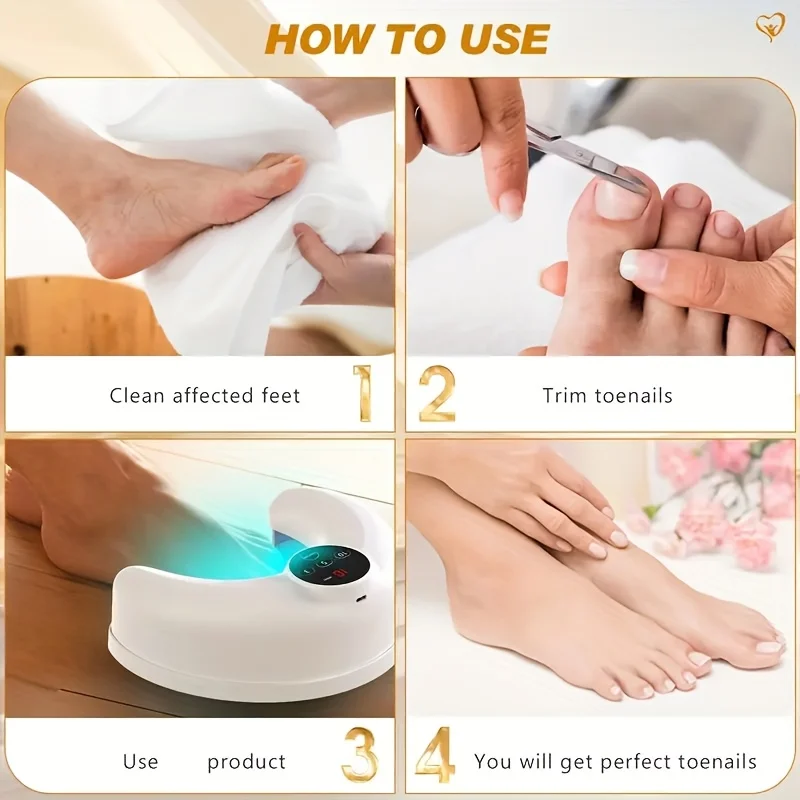 

1/2/4 Pcs Nail Fungus Light Device for Toenails and Fingernails