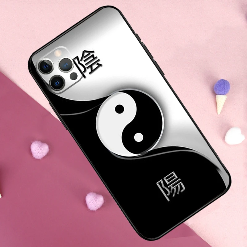 Eight Diagrams Taiji Yin Yang Case For iPhone 15 16 14 Pro Max Plus 13 12 Mini 11 Pro Max X XR XS Max 7 8 Back Cover