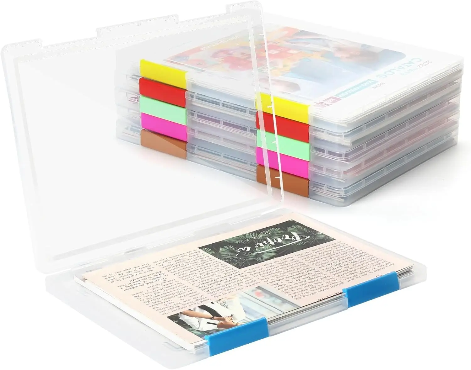 6 Pcs Clear A4 Plas…