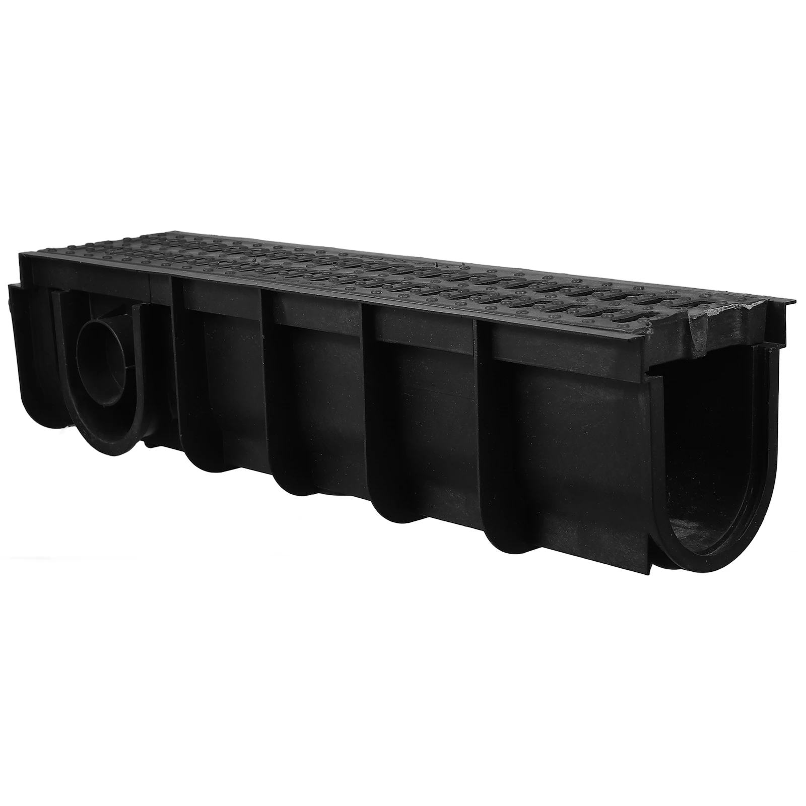 HDPE Resin Drainage Trench Channel Narrow Grate Metal Cover Plate Kitchen Bathroom Balcony Plastic Solution