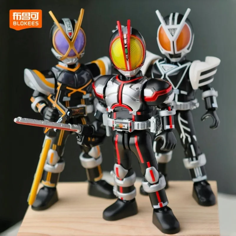 

Genuine Blind Box Building Block Blokees Kamen Rider Assembly Toy Multiple Celebrity Versions V2 Action Figure Desktop Toy Gift