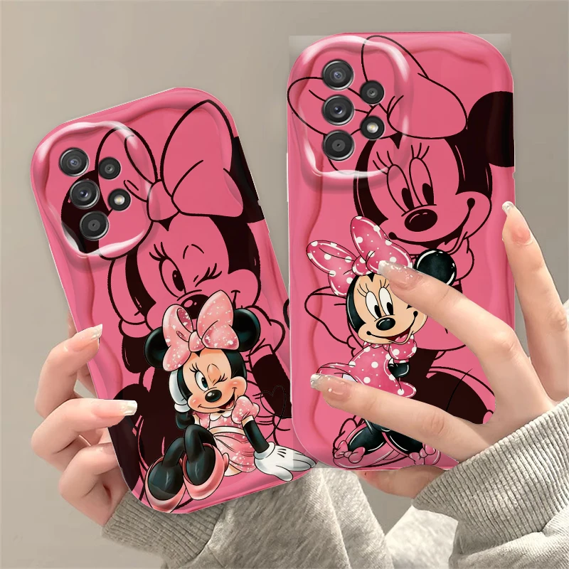 Funda de Mickey de Disney para teléfono móvil Samsung, carcasa bonita de Mickey para Samsung A55, A54, A53, A52, A35, A34, A33, A32, A25, A24, A23,