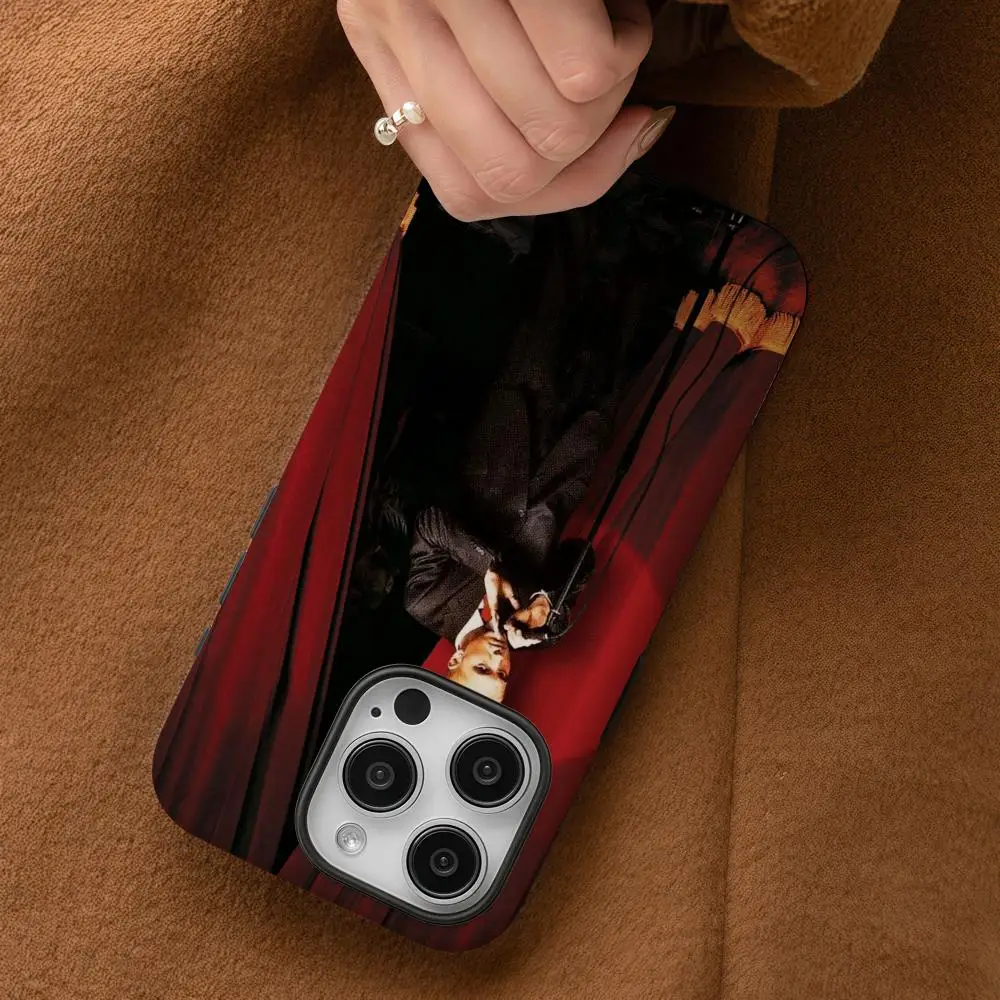 Eminem Slim Shady Show Phone Case For iPhone 16 15 14 13 12 11 Pro Max Plus Glossy HD Double-Layer Liquid Back Film Hard Shell