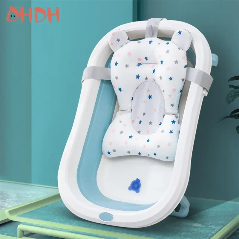 Baby Bathtubs Tub Pad Non-Slip Bathtub Seat Support Mat Newborn Safety Security Foldable Bath Support Cushion  Baby Goods