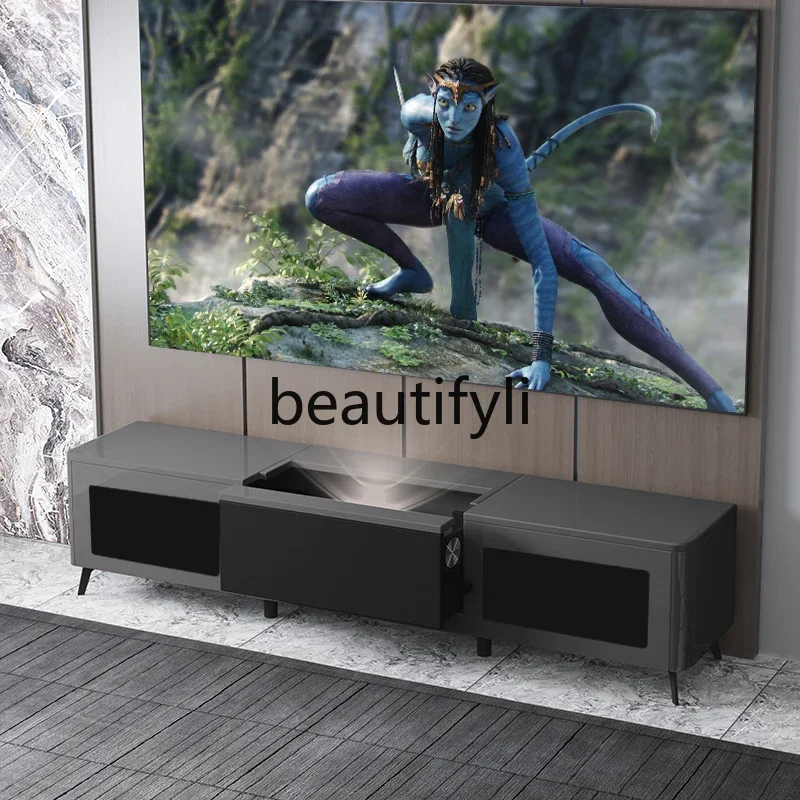 

B61 Laser projector short focus electric smart telescopic TV cabinet