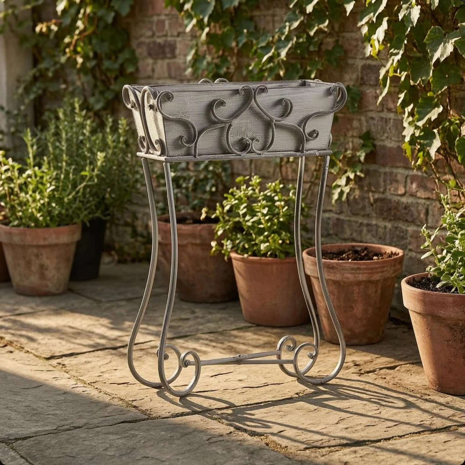scrollwork-plant-stand-curved-legs-iron-plant-stand-outdoor-decor-rectangular-for-courtyard