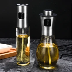 304 Stainless Steel BBQ Olive Oil Spray Diffuser For Kitchen Dispenser Bottle Squirt Container Vinegar Fuel Injection Pot