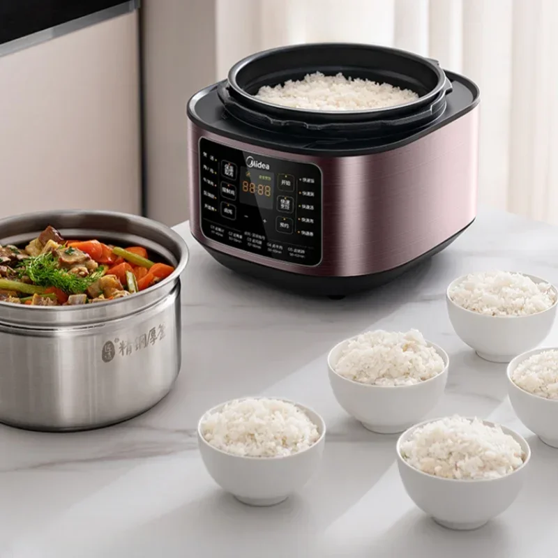 ميديا 5L قدر الضغط الكهربائي 220 فولت 1000 واط 70 كيلو باسكال بانيلا دي بريساو أقل الملح 2 الأواني الداخلية طباخ الأرز طباخ متعدد الوظائف