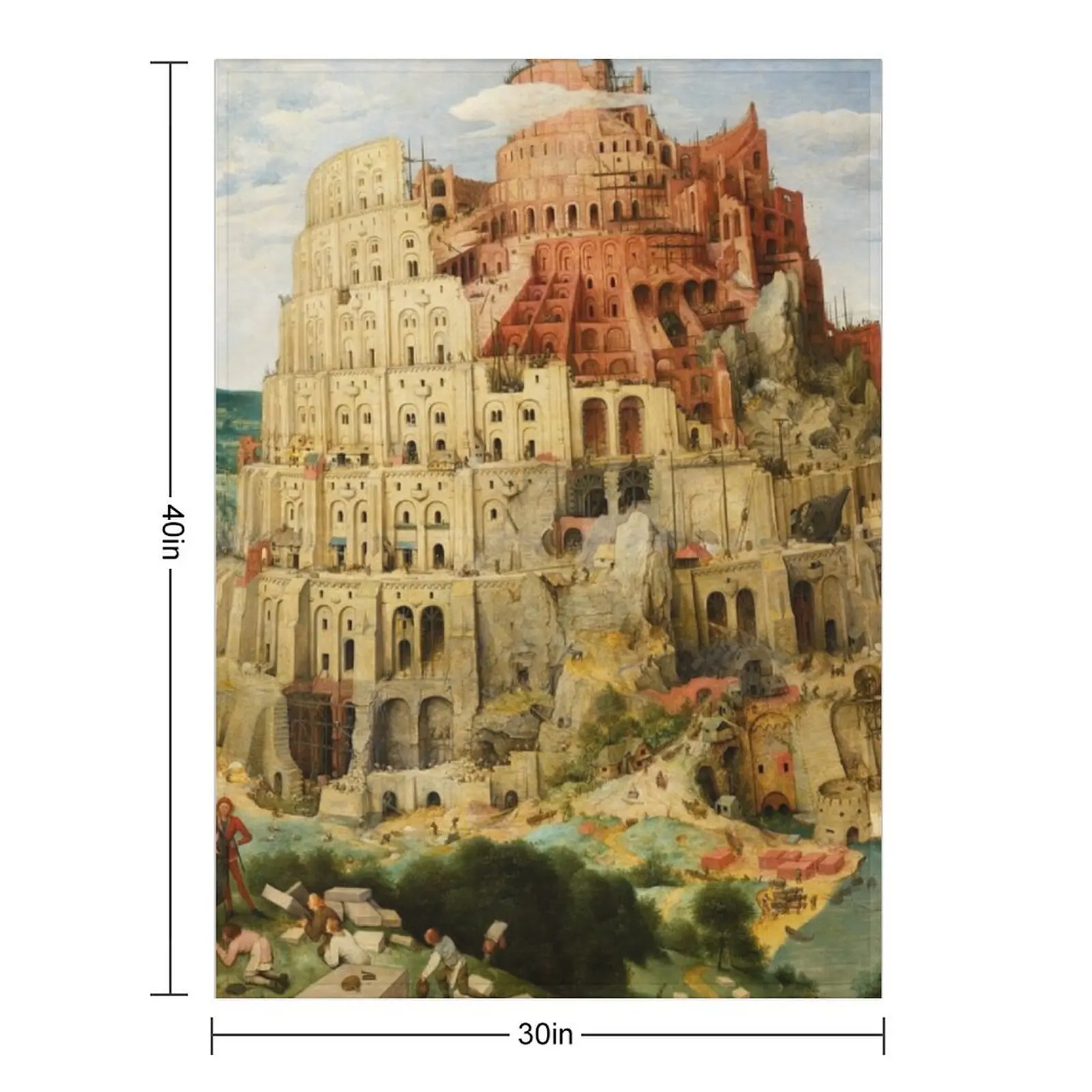 Pieter Bruegel the Elder The Tower of Babel (Vienna) Throw Blanket Sofa Baby Retros halloween Blankets