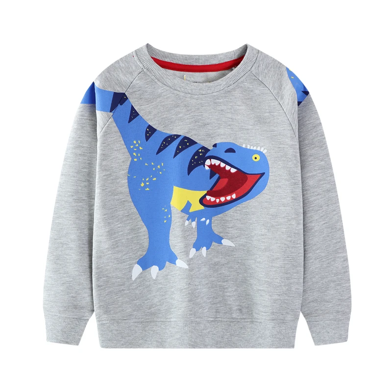 Little Maven 2pcs Boys Tops Kids Clothes Children's Clothing Hoodies Cartoon Dinosaurs Sweatshirt Cotton New Spring and Autumn