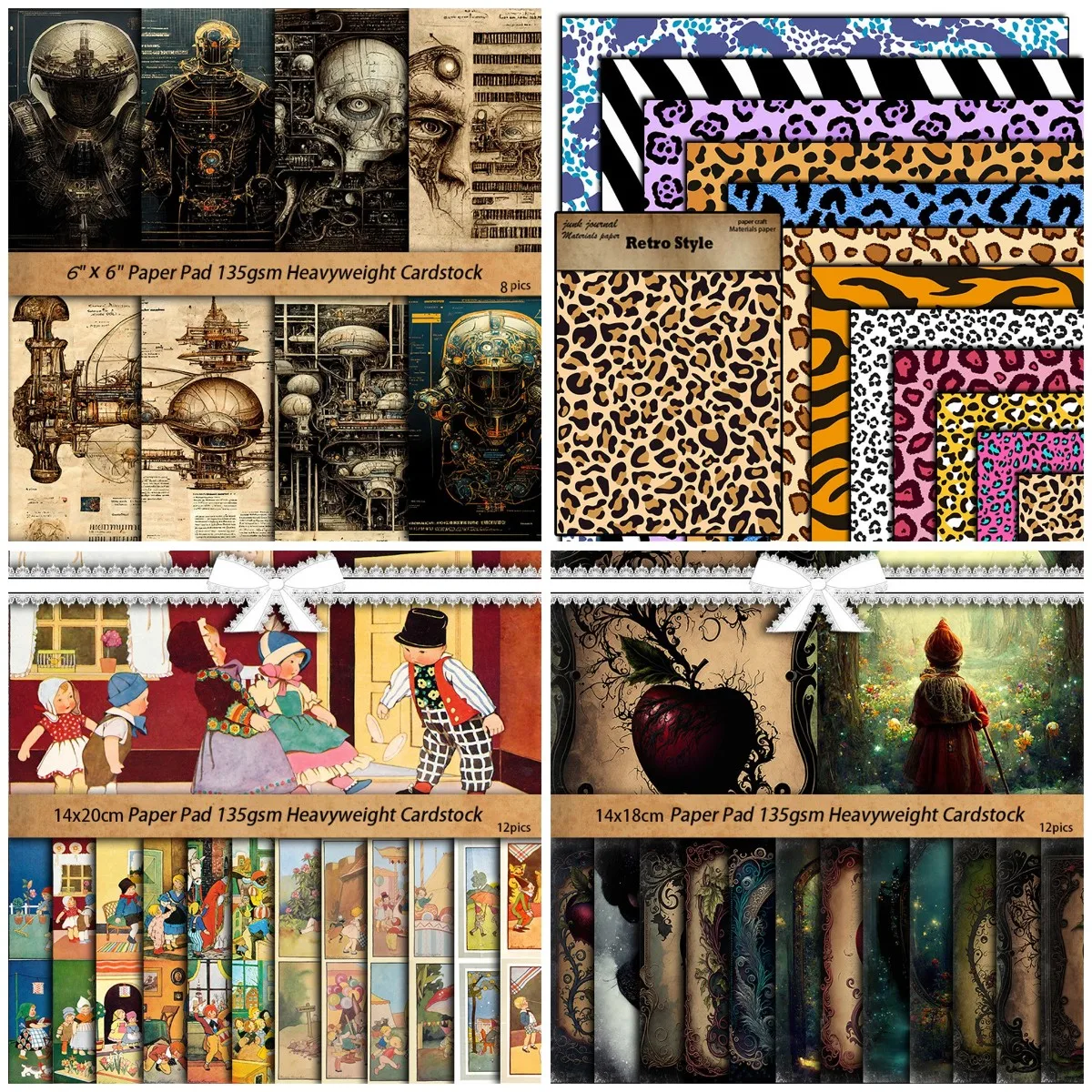 Carta decorativa Vintage diario fai da te Album materiale Scrapbooking carta di sfondo forniture per diario spazzatura fatte a mano