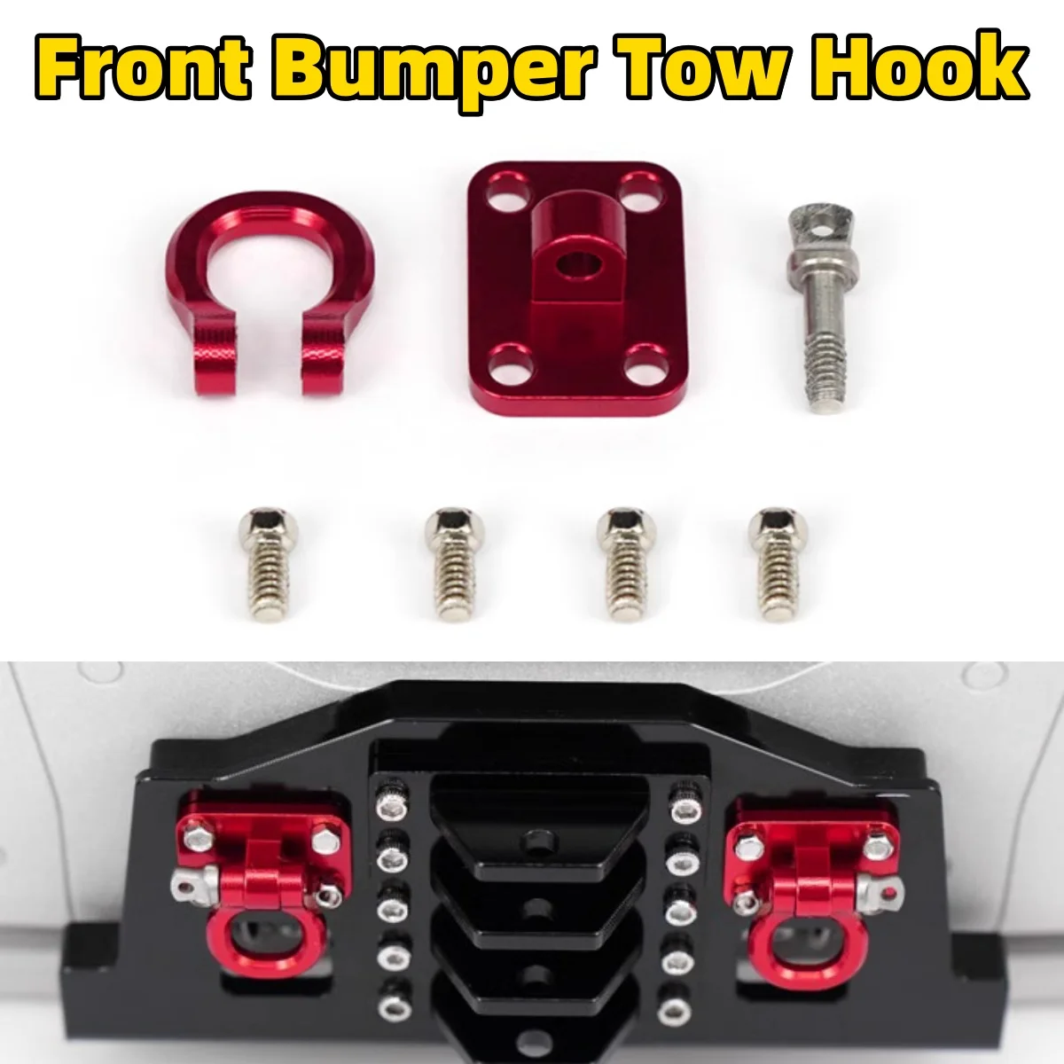 Передний бампер, буксирный крюк, обновленная имитация для 1/14 Tamiya RC Lesu Scania Man Actros, прицеп с дистанционным управлением, самосвал, военный грузовик Передний бампер, буксирный крюк, обновленная имитация для 1/14 Tamiya RC Lesu Scania Man Actros, прицеп с дистанционным управлением, самосвал, военный грузовик