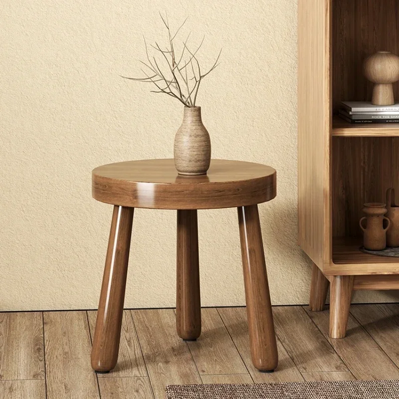 Comfortable Small Bench Stable Low Stool Black Walnut Portable Stool Multiple Scenes Used Household Wood Stool  Furniture