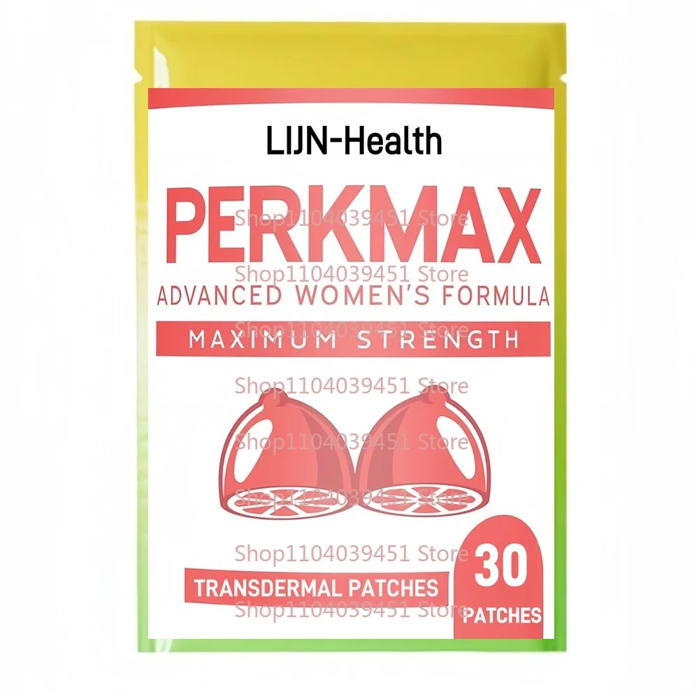 

30 Patches Breast Support Transdermal Patches for Women with Saw Palmetto, L-Tyrosine, Dong Quai - Boob & Bust Support