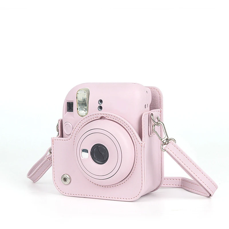 PU Leather Case Cover for Instax Mini 12 Instant Camera Retro Oil Paint Protective Shoulder Bag for Fujifilm Mini 12 Accessories