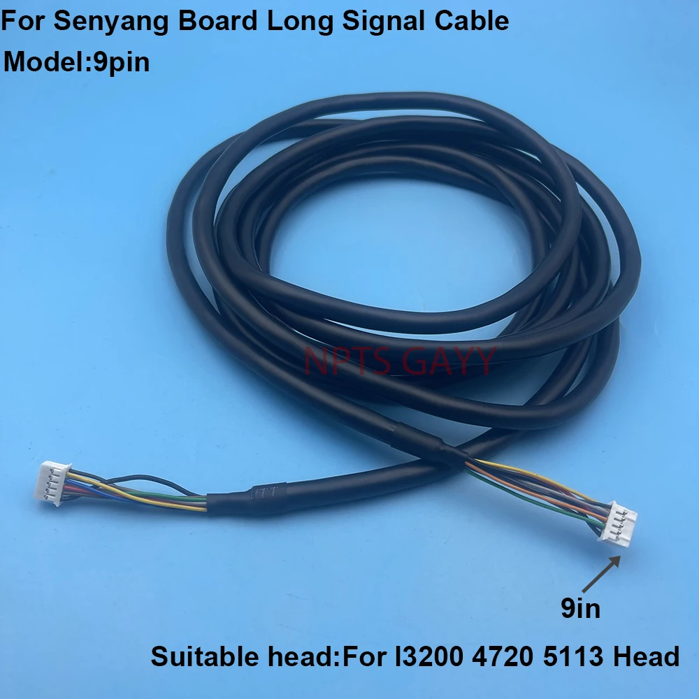 Date Cable Senyang Board 9Pins Long Signal Cables For Epson 5113/4720/I3200 Printhead Communication Galaxy Allwin Myjet Printer