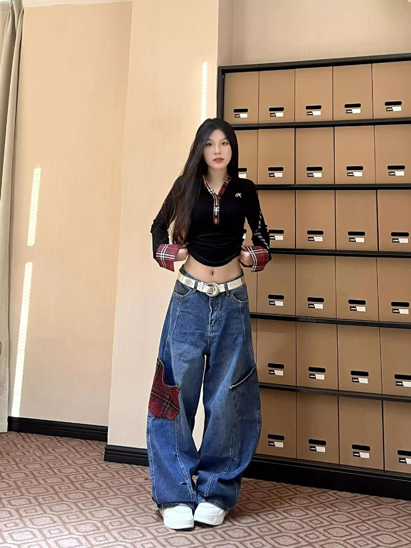 السراويل البضائع النسائية التكتيكية جميع المواسم القطن شيك المألوف العصرية مزاجه أنيقة الحديثة المدينة الحضرية الشارع الشهير محب #2