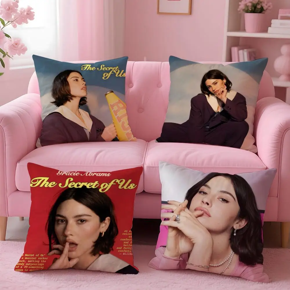 Singer G-Gracie Abrams Cushion Cover Comfortable Reversible Pillow Cover Ideal for Car Sofa Bedroom & Beyond