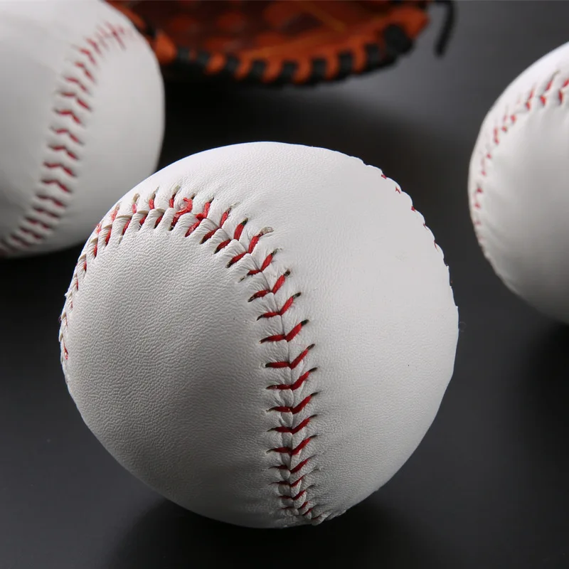 1PC Baseball No. 9 Softball Hardball Softball Craft Ball Sports Products White Safe Kids Men\'s Baseball sports Training Standard