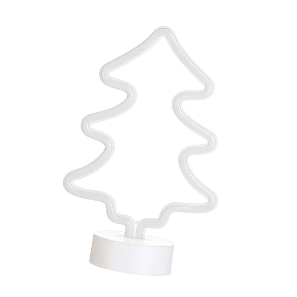 ضوء ليلي لشجرة عيد الميلاد LED مع مصباح سطح مكتب متوهج أبيض دافئ أو ضوء زخرفي أخضر يعمل بمنفذ USB لصالة الغرفة