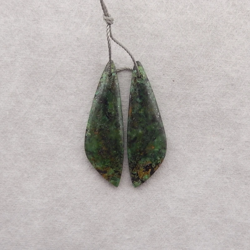 

Бусины B&F ручной работы из хризокола, натуральные полированные камни, 35x12x4 мм, 4,6 г, для изготовления ювелирных изделий