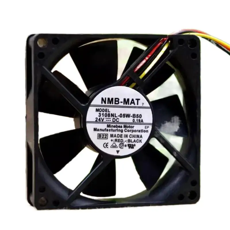 Новый процессор для NMB-MAT 3108Nl-05W-B50 8020 24 В 0,19 А инверторный вентилятор 80*80*20 мм Новый процессор для NMB-MAT 3108Nl-05W-B50 8020 24 В 0,19 А инверторный вентилятор 80*80*20 мм