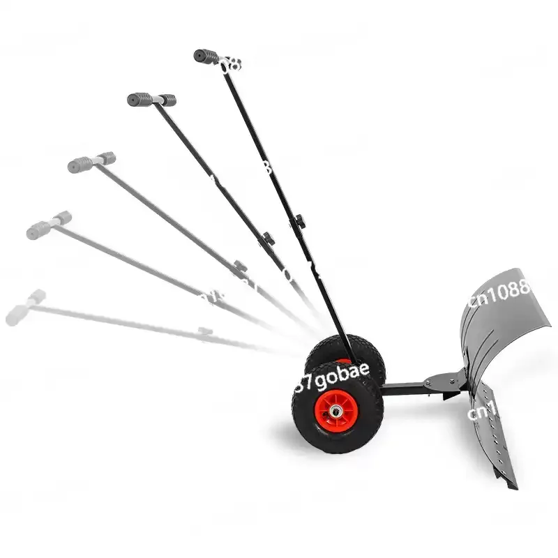 

Ручная лопата для уборки снега на колесах, большая снегоуборочная машина, инструмент для уборки снега с колесами