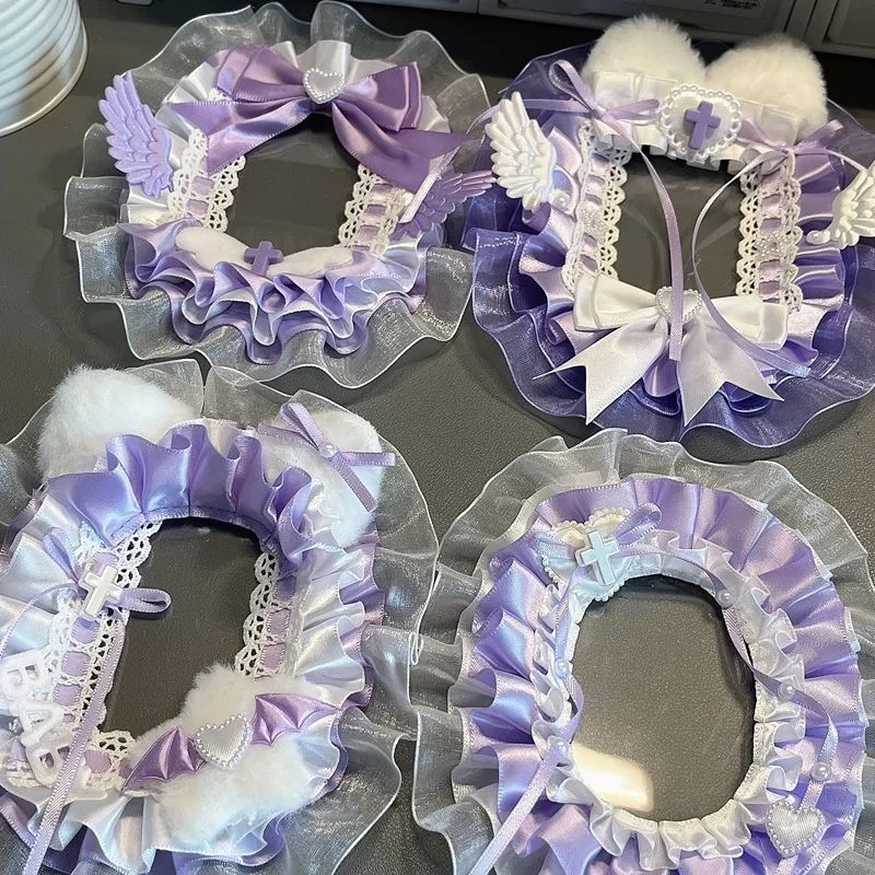 purple lace card holder Photocard Holder DIY ornament Photocard Display Protector Kawaii Bow Ita Bag accessories y2k idol photo