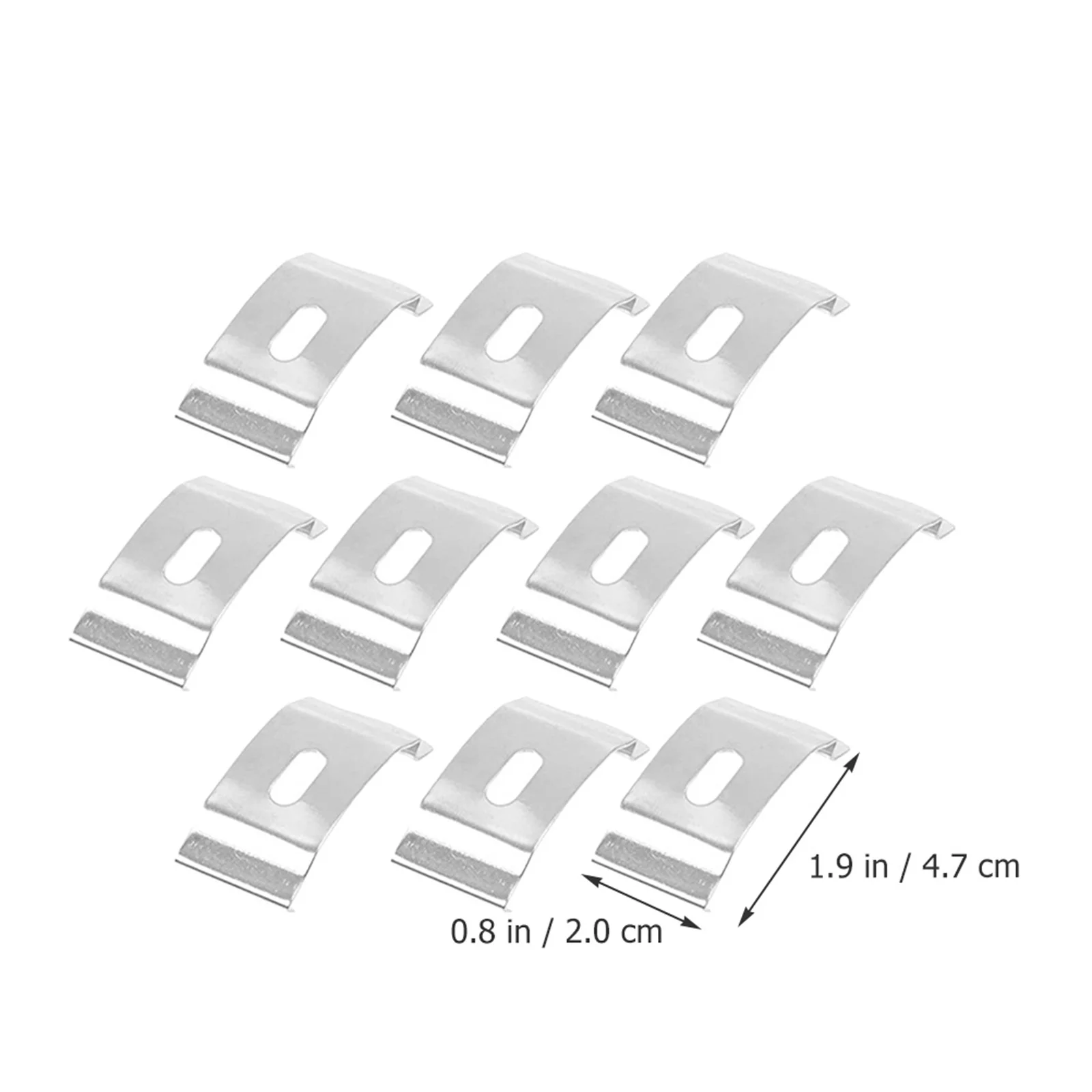 10 قطعة قسط المعادن كوة قوس إكسسوارات الستائر سهلة التركيب المنزل مكتب استخدام الستار قوس الأقواس العمياء #2