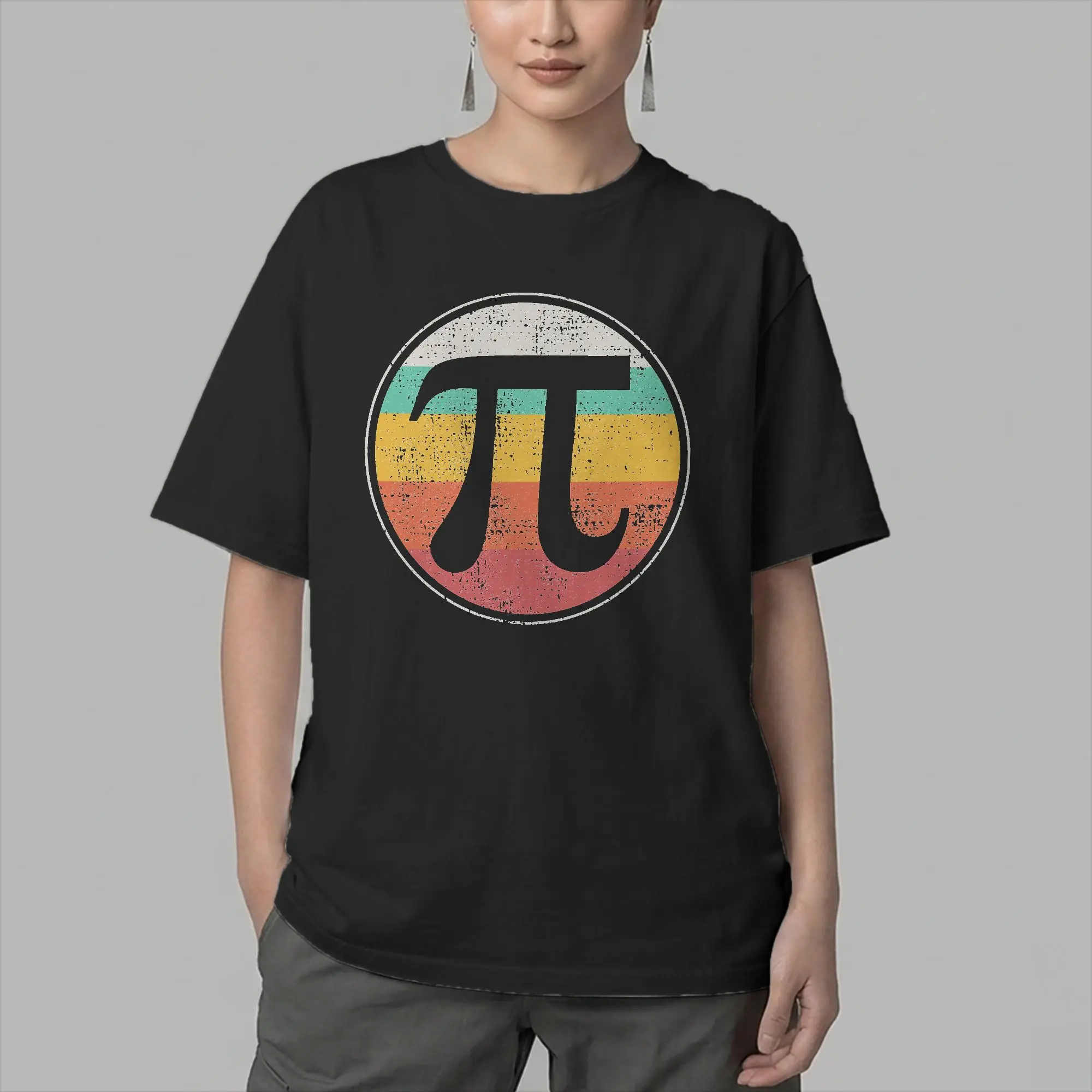 Leisure Pi Day T-Shirts for Men Round Collar Cotton T Shirt Math Pie Mathematics School Student Geek Short Sleeve Tees Clothing