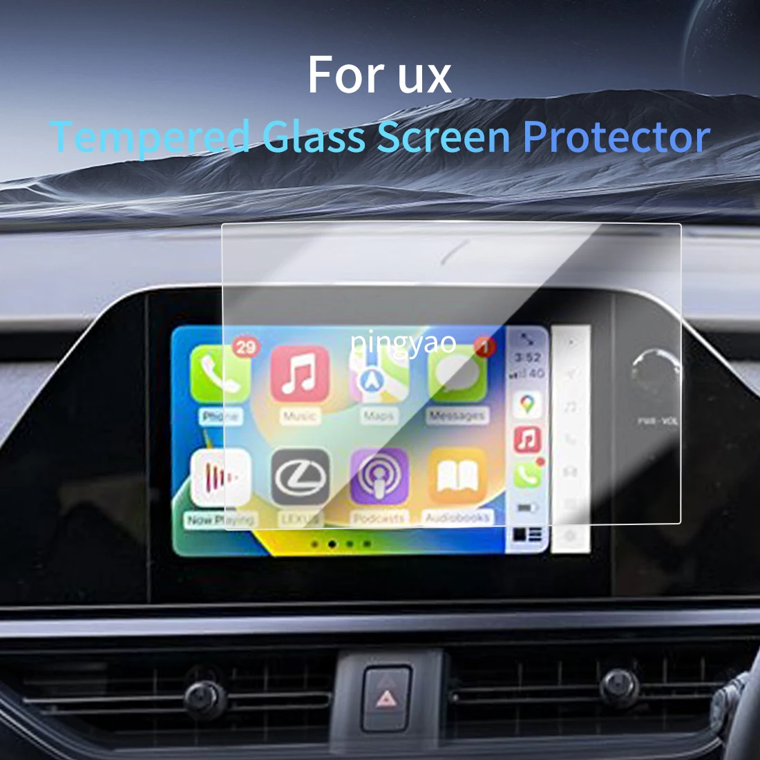 

Car Sticker Screen Protector Navigation Display Tempered Glass Protective Film Car Vehicle For25 LEXUS ux