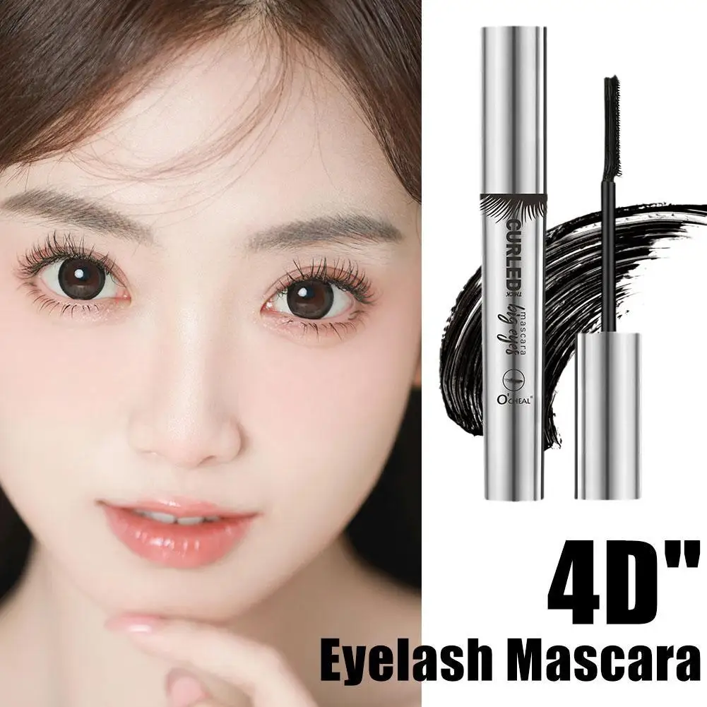 Zijdevezel Wimper Mascara Waterdichte Rimel 3d Mascara Voor Wimperverlenging Zwart Dik Verlengend 4d Make-Up Cosmetisch R7y1