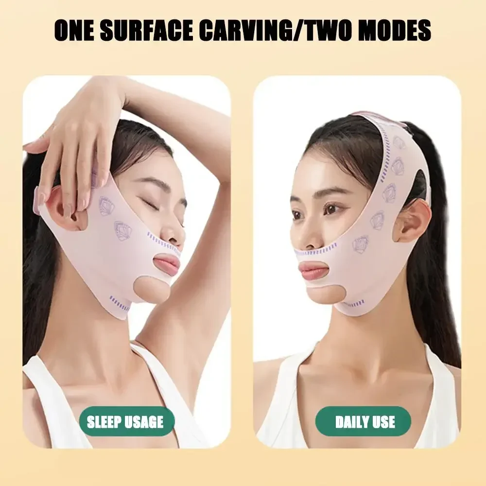 Kin Wang Afslankbandage V Shaper V Line Lifting Masker Gezicht Lifting Anti Rimpel Band Band Slaapmasker Schoonheid Gezondheid