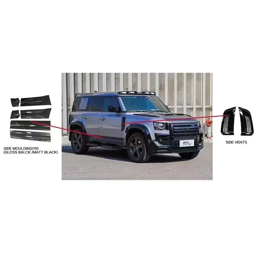 Car Conversion facelift Bodykit For Land Rover Defender Upgrade Changed To Svr Body Kits