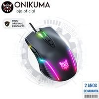 ONIKUMA CW905 E-Sports USB Wired Mouse Colorful LED Gaming Mouse 6400 DPI Wired Mice Optical Wired Gamer Mouse For Desktop PC