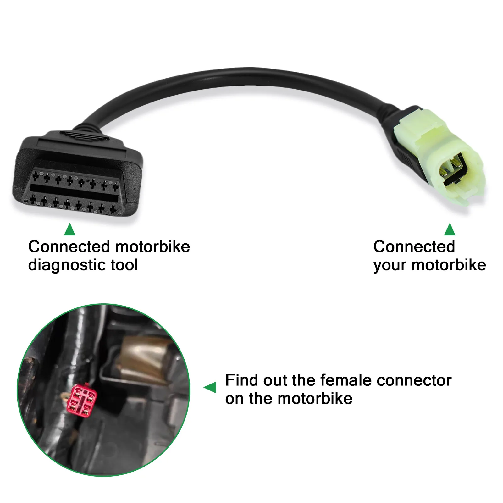 4-Pin 6-Pin Motorrad-Diagnosekabel für HONDA Motorrad EURO 5 Diagnoseanschluss Motorrad OBD2 Adapter für CB350/CB1000R – Detail 18