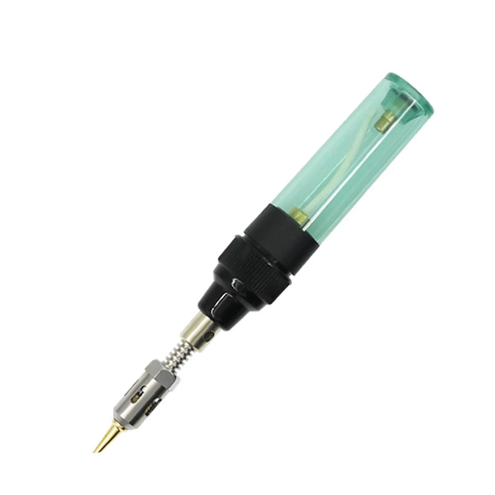 MT100 Gas Soldering Iron Butane Welding Pen 1300℃ Cordless Welder Tip Tool Without Electricity Refillable Adjustable Flame