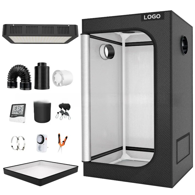 

120X120X200cm Hydroponic Plant Grow Tent 600D Oxford Buddo Indoor
